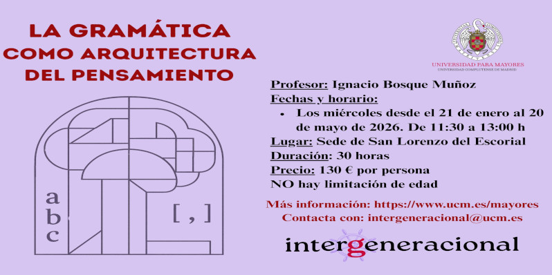 Curso - Programa Intergeneracional Universidad para Mayores